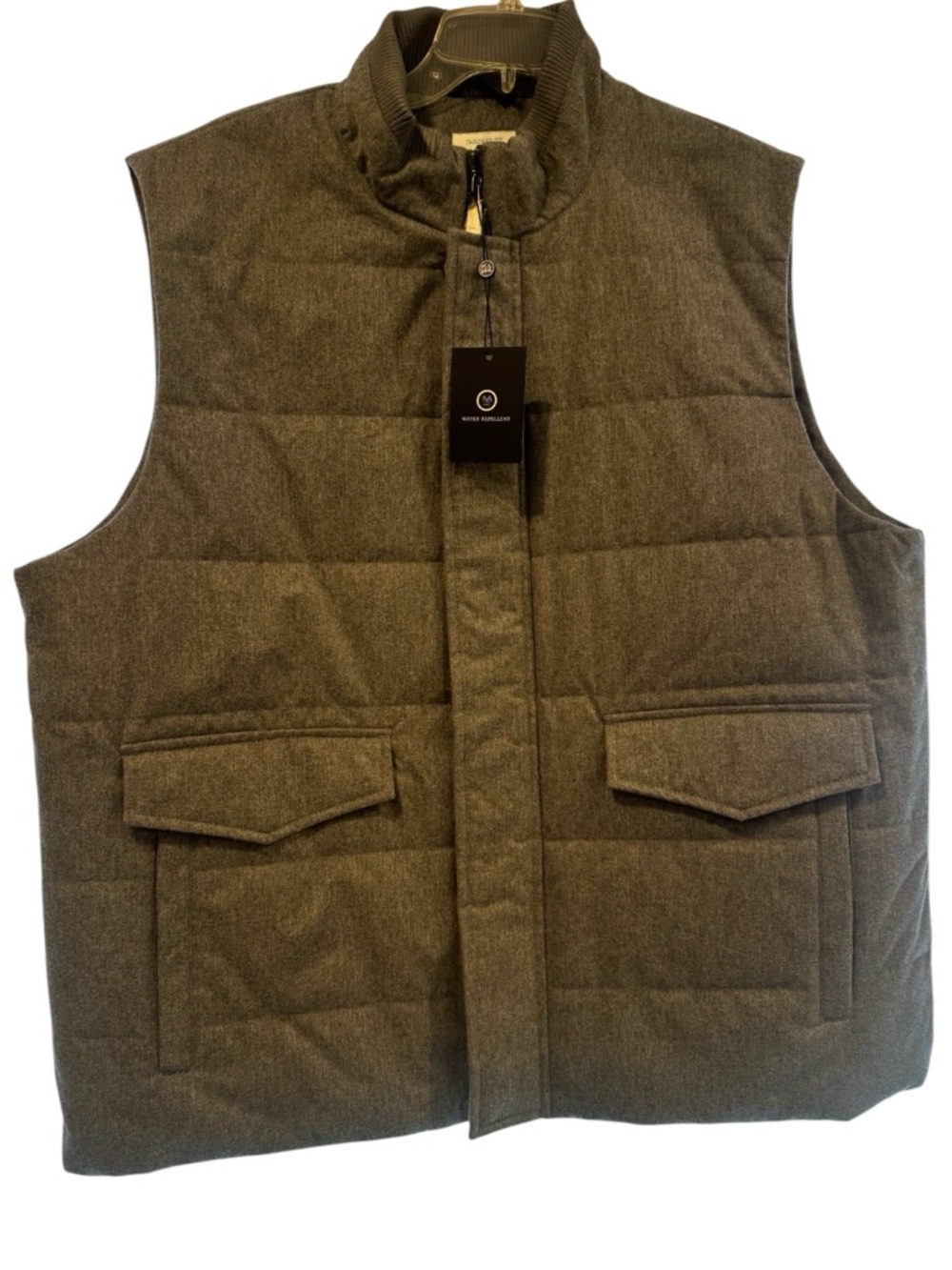 Men's Quilted Tailored Puffer Vest NWT